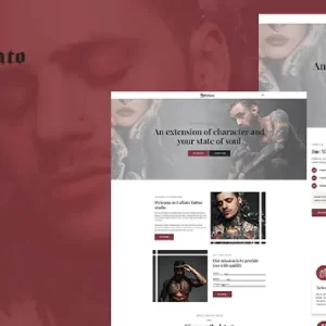 Caftato Tatoo Artist WordPress Theme