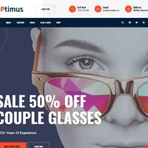 Optymus | Optic Glasses Store WordPress Theme